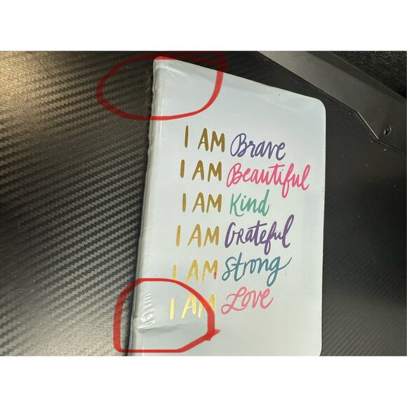 Journal Notebook, Lined Pages, Flexible Designer Cover with Inspiring Quote-Blue - Picture 5 of 5